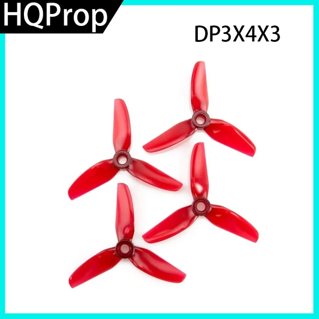 Future Flight HQProp DP3X4X3 3-blade 3Inch Poly Carbonate POPO Propeller 6CW+6CCW 1