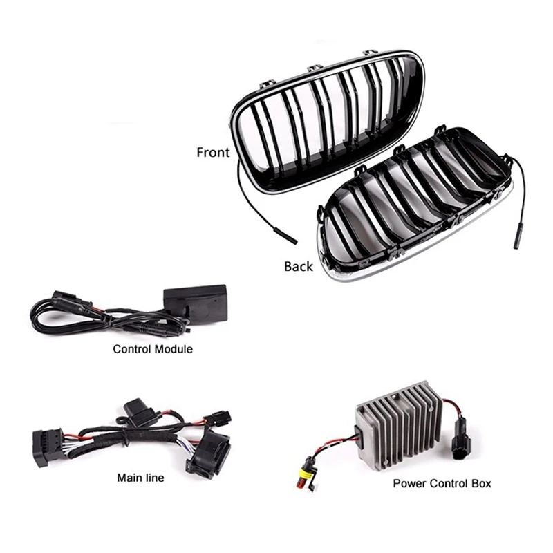 Grilles De Calandre Noires Type M Performance Pour BMW X6 G06 (2018