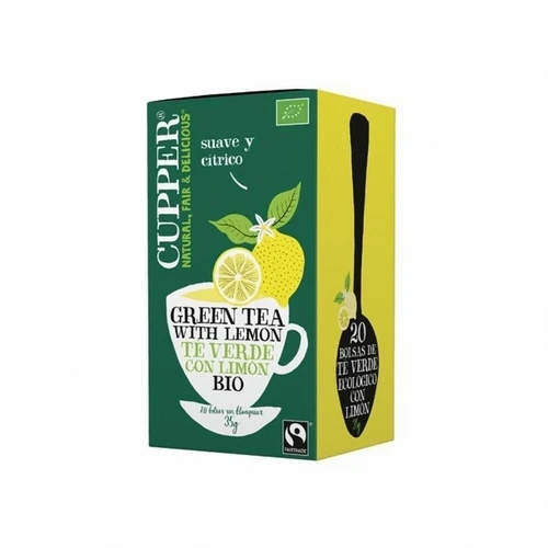 Био Cupper Te Verde Limon Infusion | 20 пакетиков | Натуральный растительный, нехимический. Д82