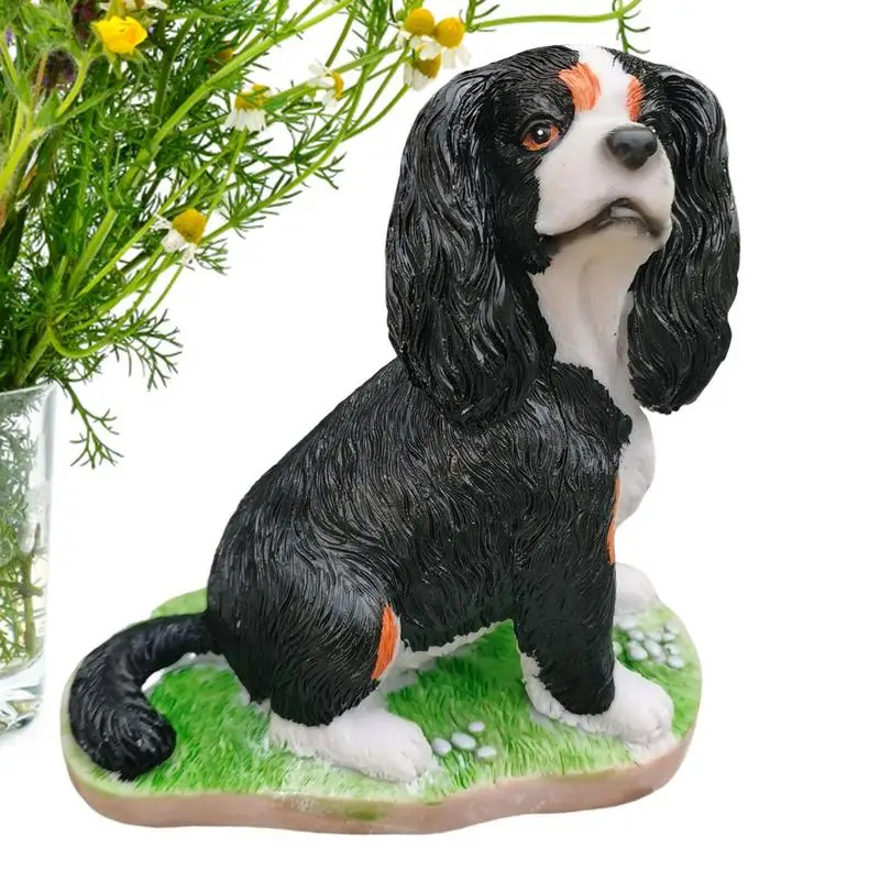 

Cavalier King Charles Spaniel Sculpture Resin Charles Cavalier Spaniel Decor Hound Sculpture Miniature Terrier Dog Statue Puppy