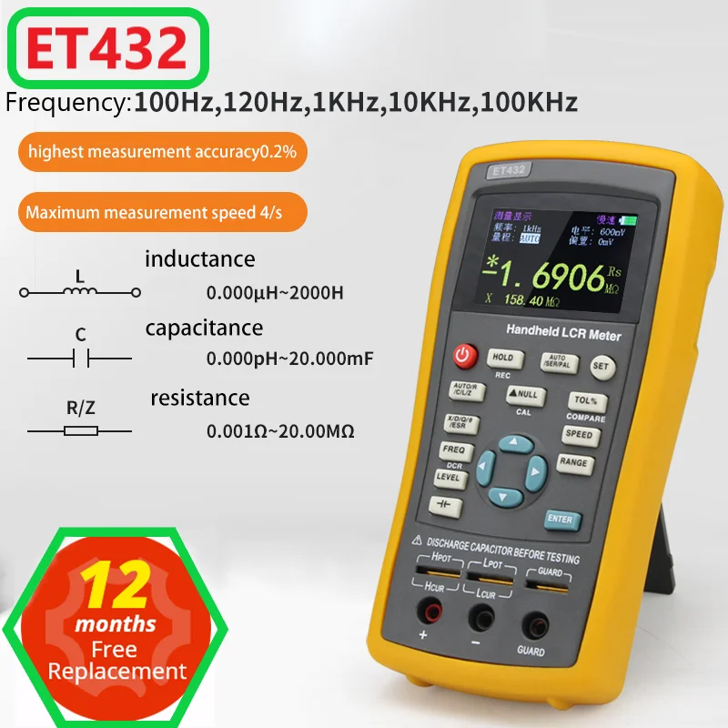 East Tester Et432 Handheld Lcr Digital Bridge Capacitance Inductance