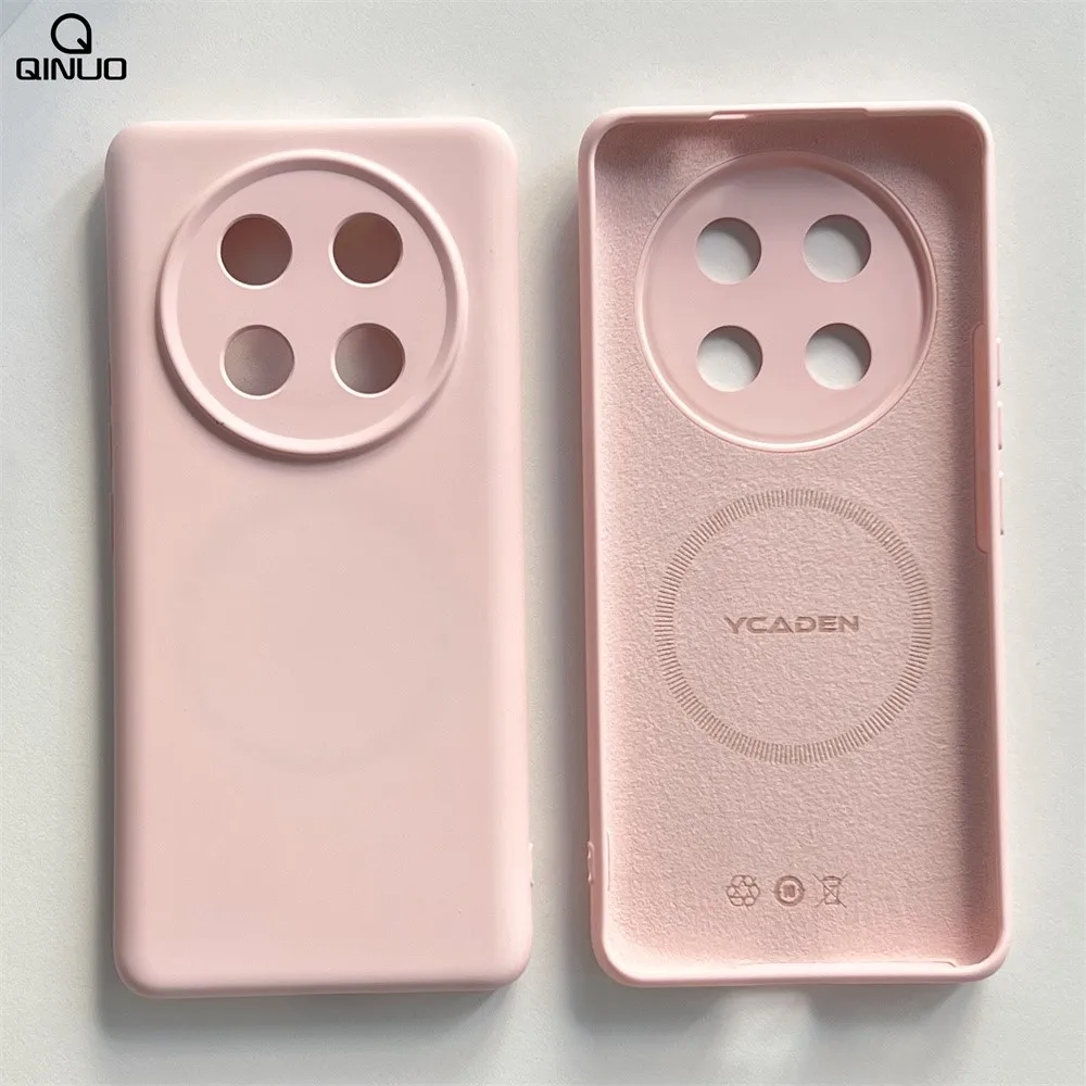Liquid Silicone MagSafe-Compatible Magnetic Case - Solid Color Cover for Huawei Honor & Nova Series