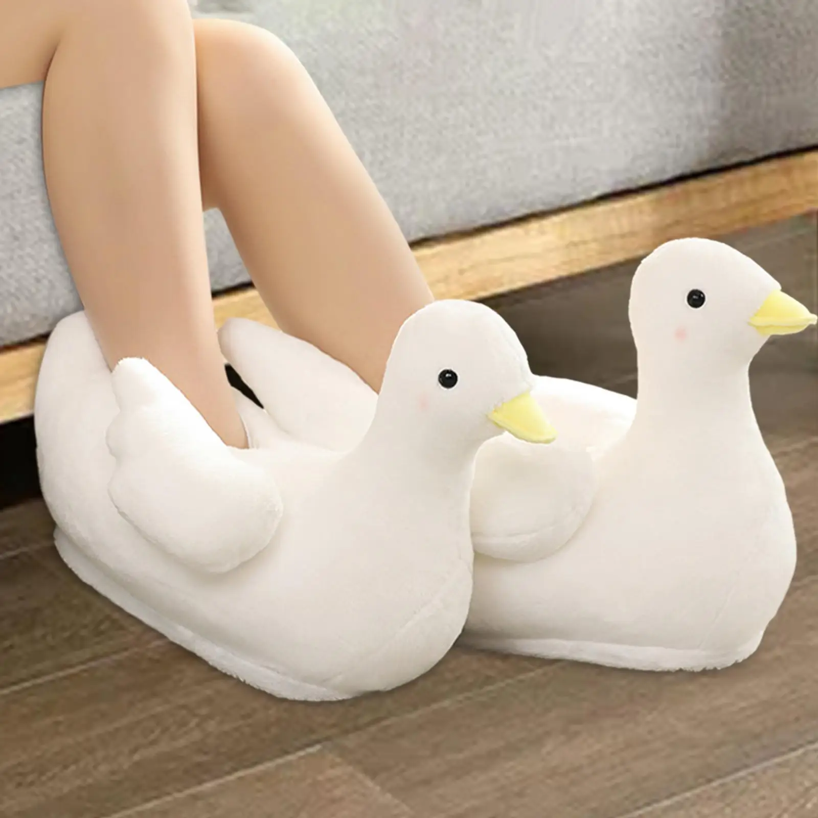 Pantoufles d'intérieur coordonnantes pour adultes, pantoufles d'animaux floues confortables, chaussures de maison pour la maison, la chambre à coucher, le dortoir d'appartement