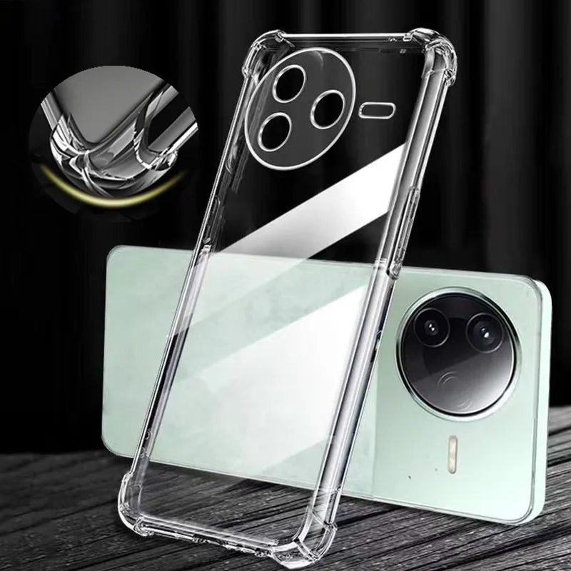 Shockproof Transparent TPU Protective Case - Four-Corners Design