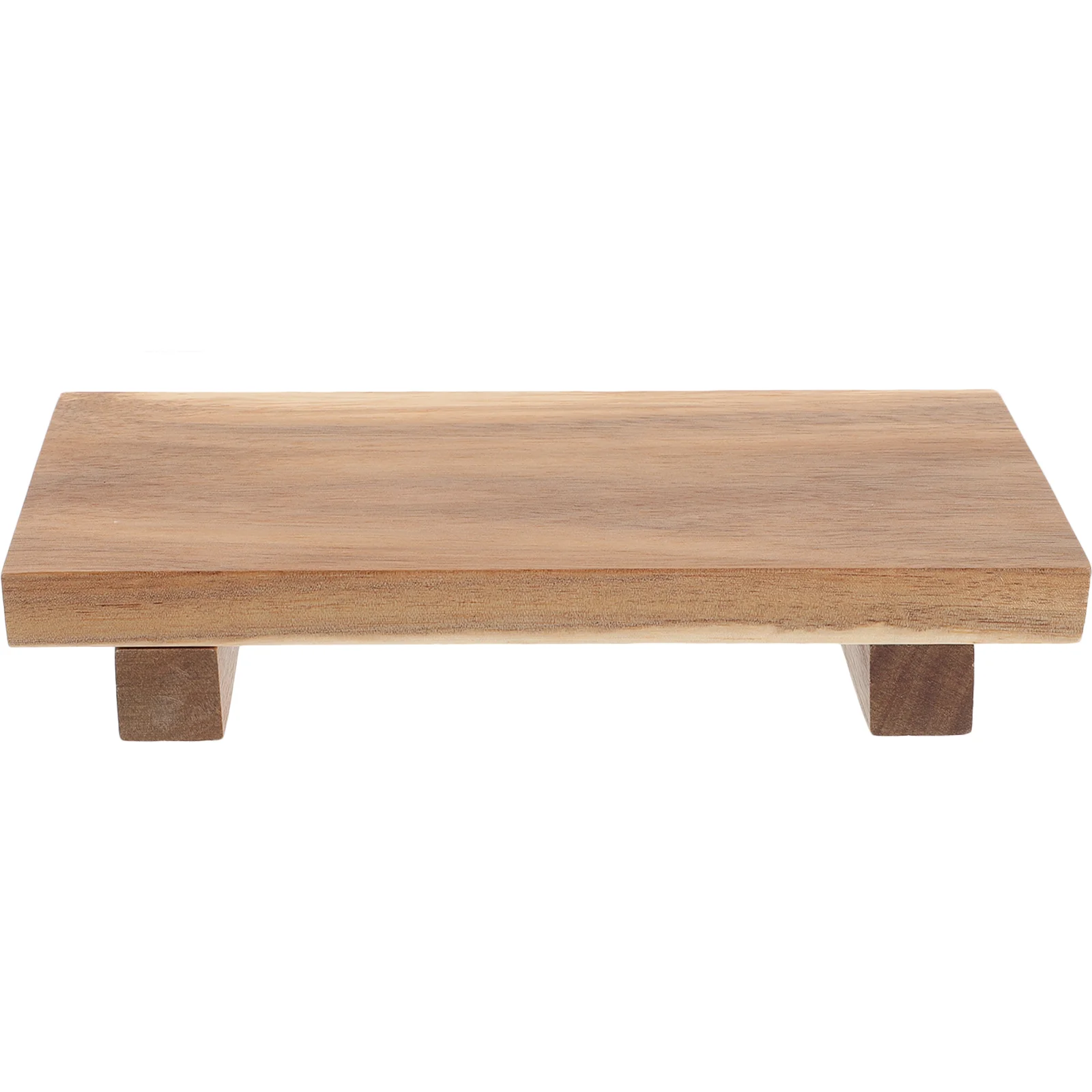 

Wood Pedestal Stand Farmhouse Wood Riser Bathroom Display Stool Kitchen Soap Tray Sink Sponge Holder Candle Plant Tray