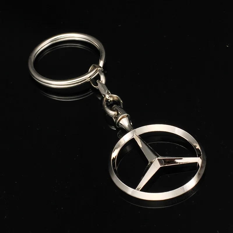 메르세데스 벤츠 W203 W204 W212 C180 GLK300 CLS CLK CLA SLK C E 시리즈용 자동차 키체인 배지 키링 금속 자동차 액세서리