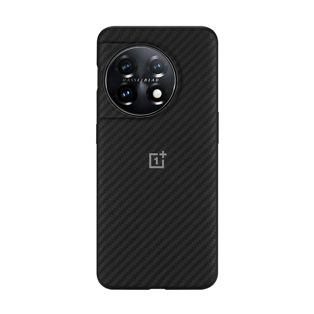 Original Oneplus 11 Case Carbon Sandstone Black Bumper Karbon Protective Cover Case For One Plus 11 5G Smart Phone OPO