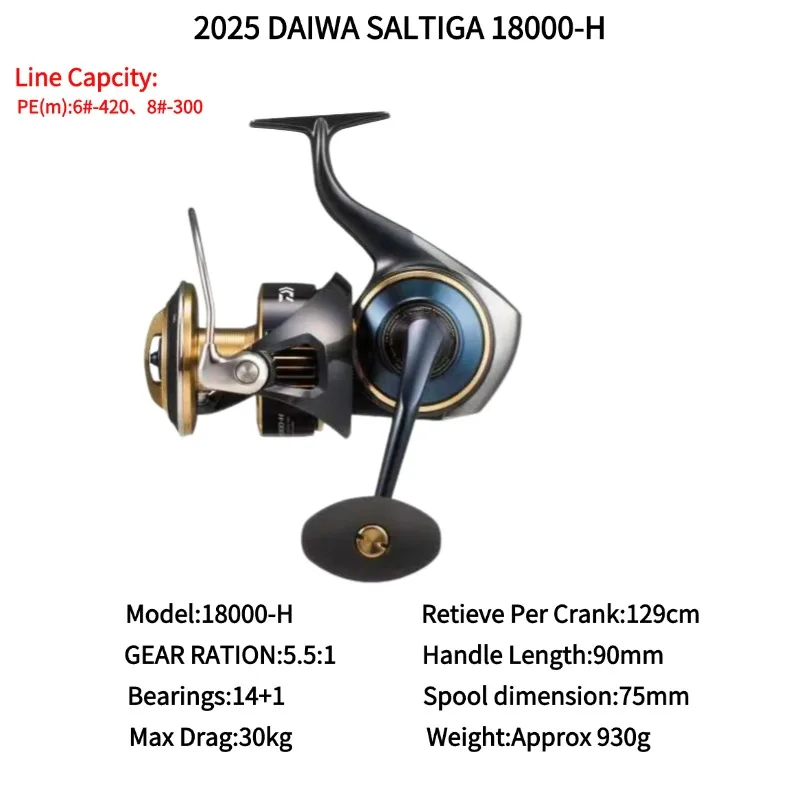 リール DAIWA SALTIGA 10000-H Daiwa Saltiga Spinning Fishing Reel - 10000H - Walmart.com