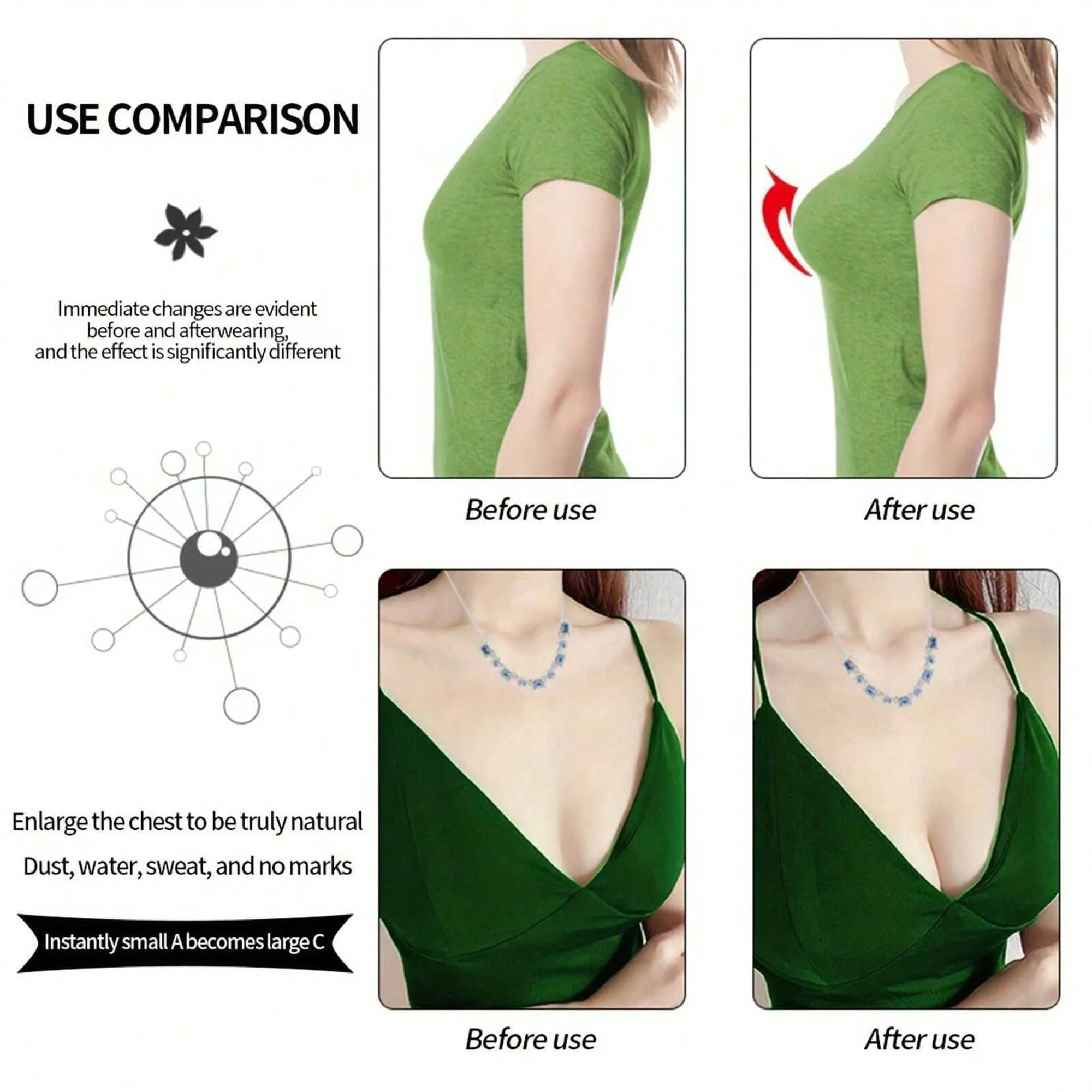 Invisible Bikini Self-Adhesive Silicone Breast Pads 1 Pair