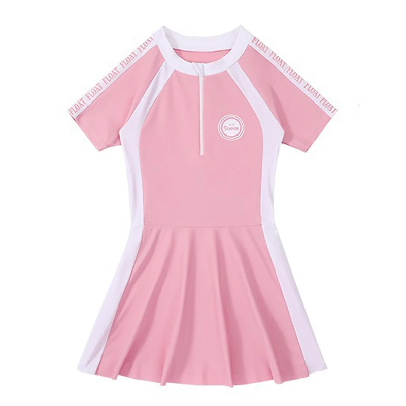 子供用ツーピースボクサーパンツ,水着,スカート,水着 - AliExpress