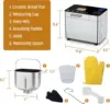 Bread Maker Machine Stainless Steel UL Certified, Nonstick Bread Pan, Homemade 2Lbs Breadmaker, Gluten-Free Setting, 6