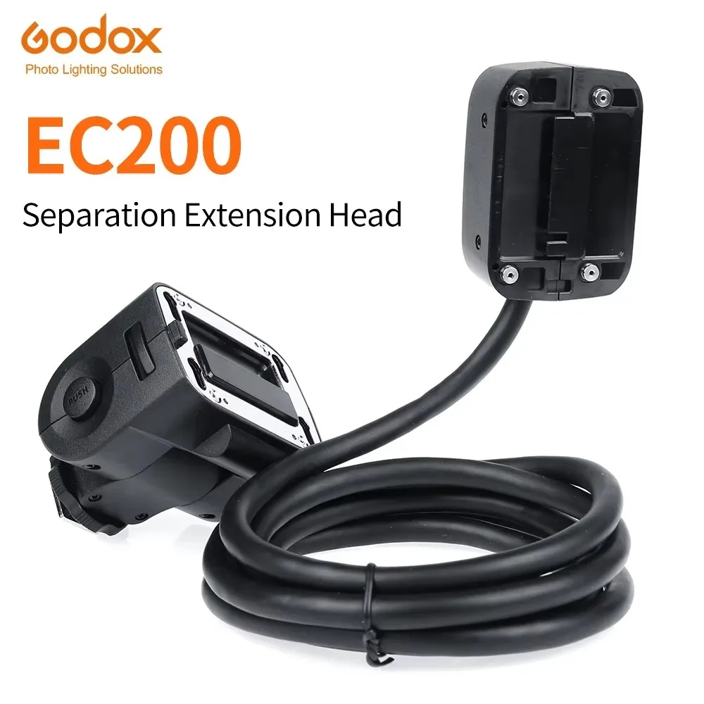 Godox EC200 Flash Head Extender - 200W Off-Camera Light With 2M Cable For AD200pro & Evolv 200