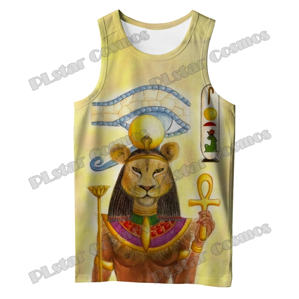 PLstar Cosmos Altes Ägypten Anubis Blau 3D All Over Gedruckt Herrenmode Weste Sommer Unisex Harajuku Casual Tank Tops BXD27 – Detail 12