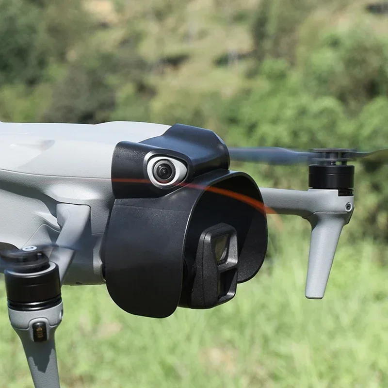 DJI AIR 3 Drone 용 눈부심 방지 렌즈 차양 후드 렌즈 캡 커버에 오는 산란광 방지 AIR3 짐벌 가드 액세서리