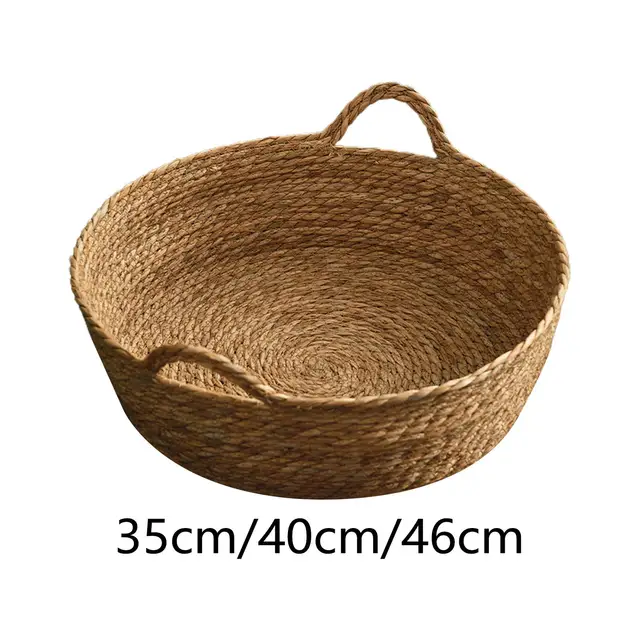 Cat Bed Basket Hand Woven Cat Bed Round Winter Summer Handmade Wear Resistant Cat Bed Basket Hand Woven Cat Bed Round Winter Summer Handmade Wear Resistant