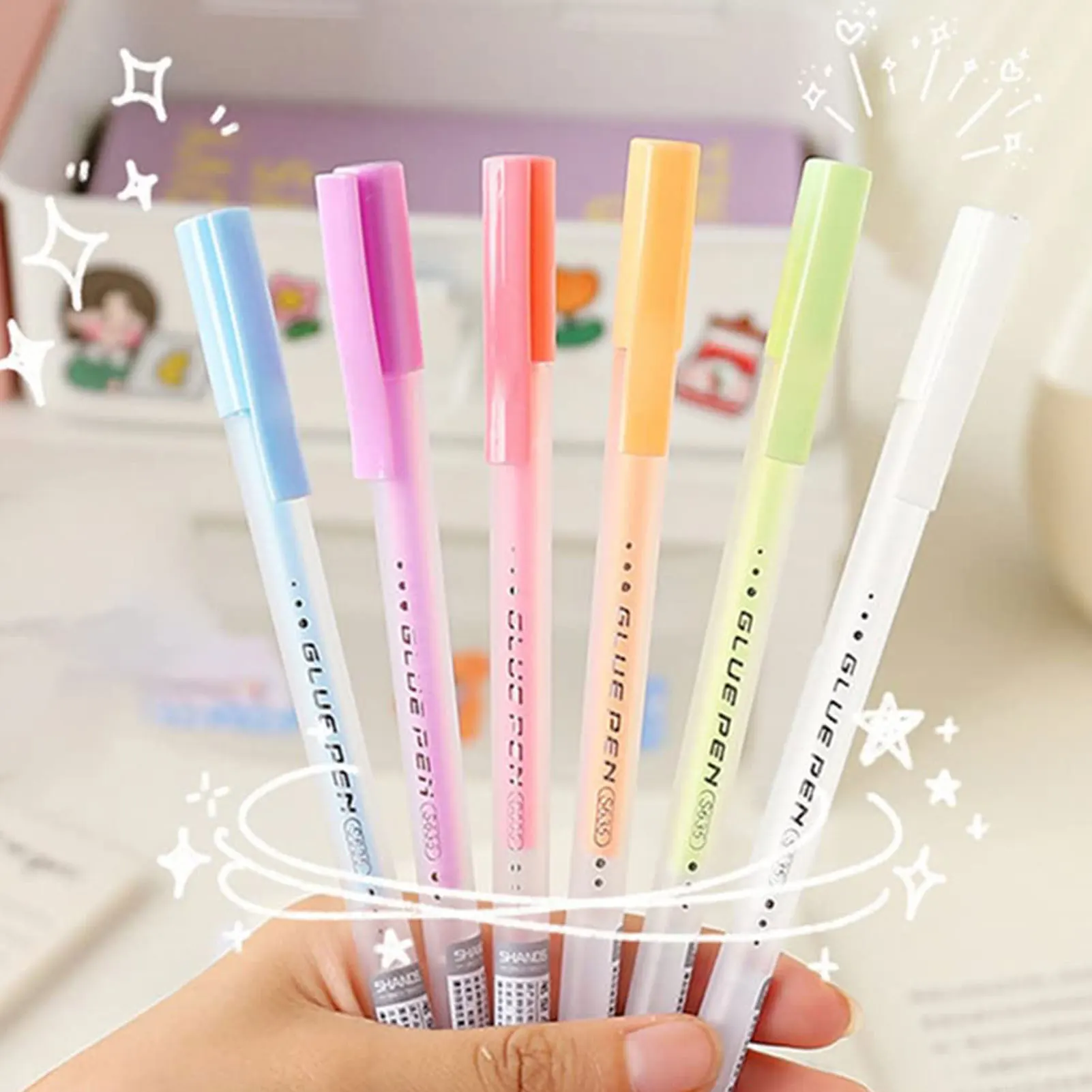 Scrapbook Quick Dry Glue Pen Gl-ue Dots Adhesive Tool Quick Dry Papercrafts DIY Handmade Stationery Liquid Glue Pen