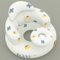 Baby Inflatable Seat Inflatable Chair for Baby 3-12 Months with Built in Air Pump Blow Up Infant Chair for Sitting Back Support 1