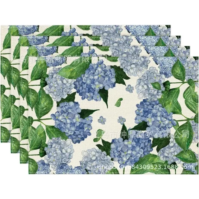 Green Plant Linen Placemats 3