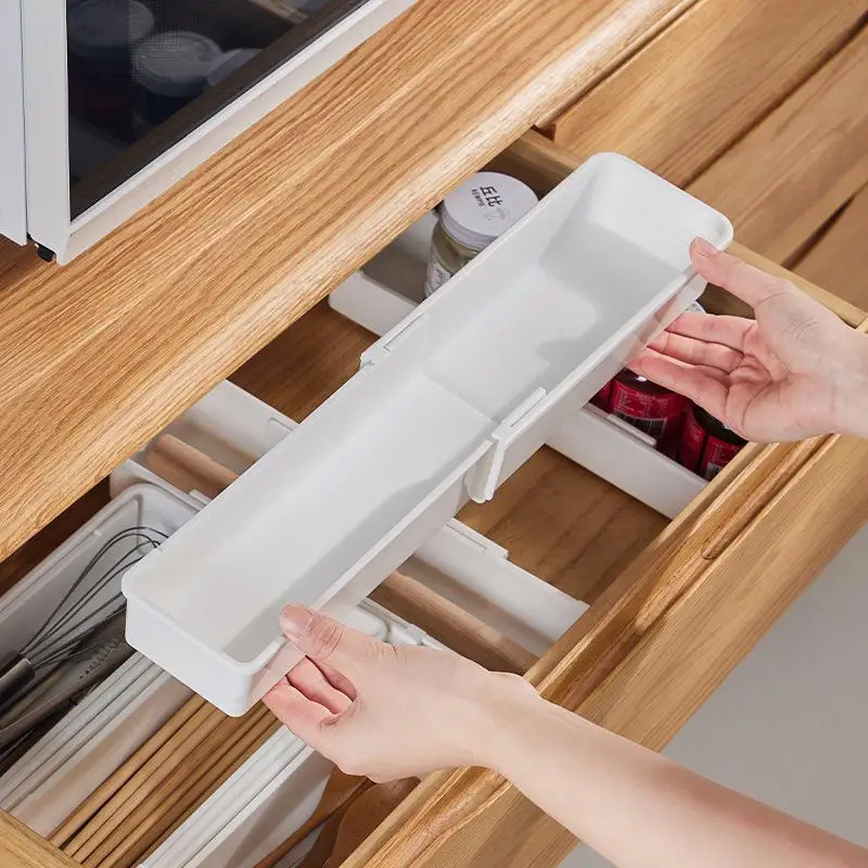 Expandable Silverware Drawer Organizer Adjustable Utensil Tray
