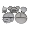 Pumpkin Dinner PlateLearning CupLarge Compartment PlateBaby Suction Cup Autonomous EatingTraining BowlChildren's Supplementary T 4