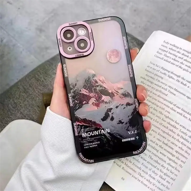 Mountain Vintage Landscape Soft Phone Case Cover