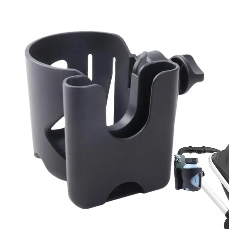 

Baby Stroller Accessory Coffee Cup Holder For Stroller 360 Rotatable Adjustable Water Bottles And Mobile Phone Holder