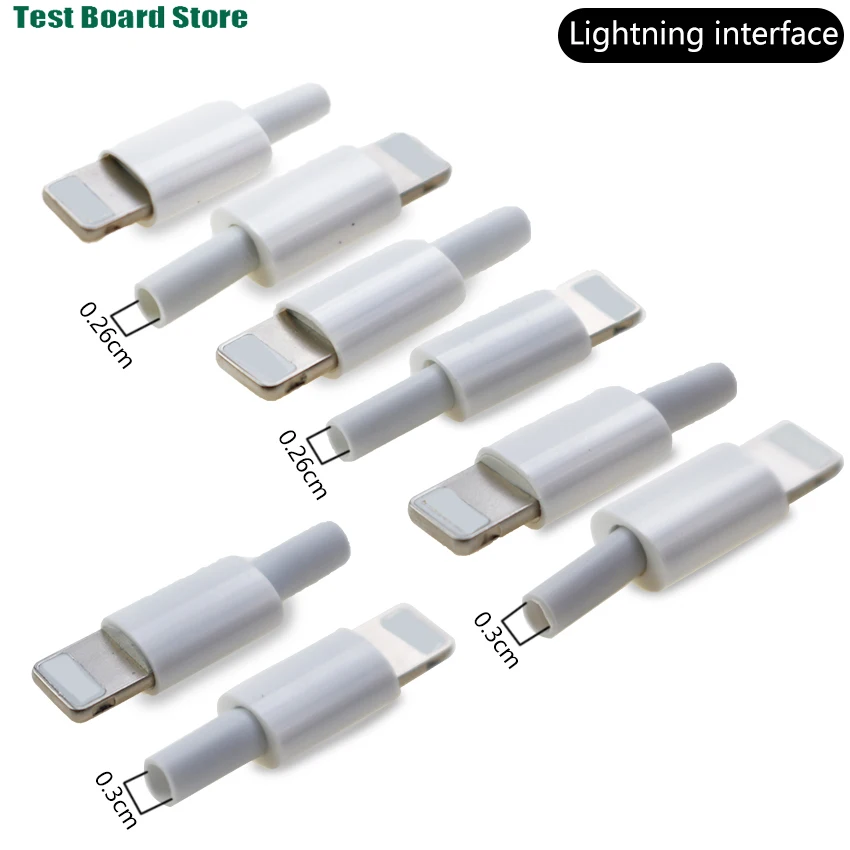 

1Set Mobile data cable fast charging 2A Lightning male head with chip soldering repair charging cable accessory 8P charging head