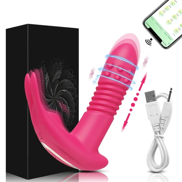Thrusting Vibrator for Women APP Rotating Telescopic Dildo Remote Control G Spot Massage Clitoris Stimulator Sex Toy for Women 13