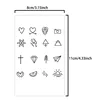 6pcs Small Finger Design Waterproof Temporary Tattoo, Long-Lasting, Realistic Fake Tattoo for Men and Women 4