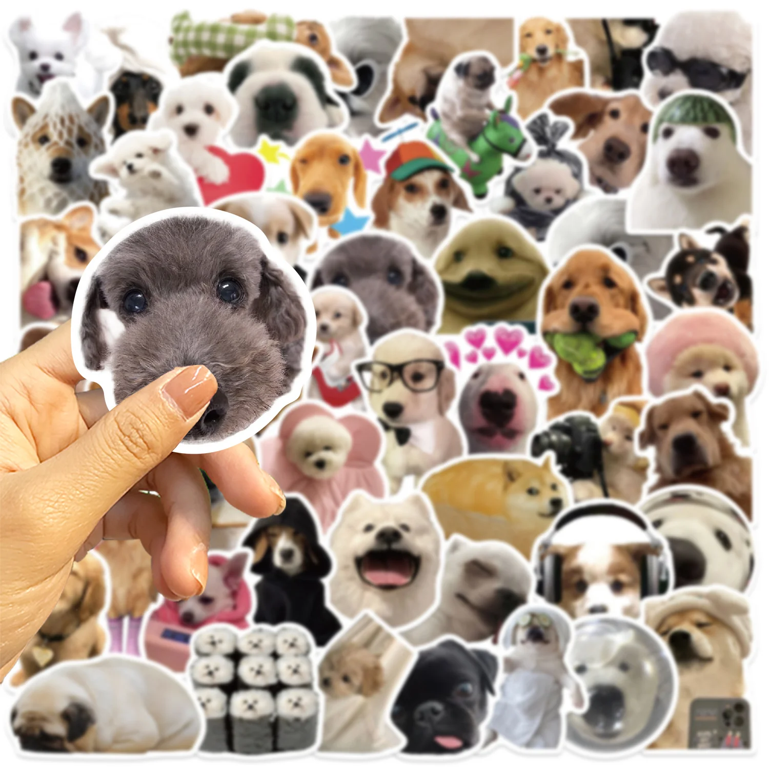10/25/50pcs Kawaii Cat Meme Stickers Graffiti Notebook Luggage Laptop Phone Stationery Cute Cartoon Decals DIY Waterproof Toys