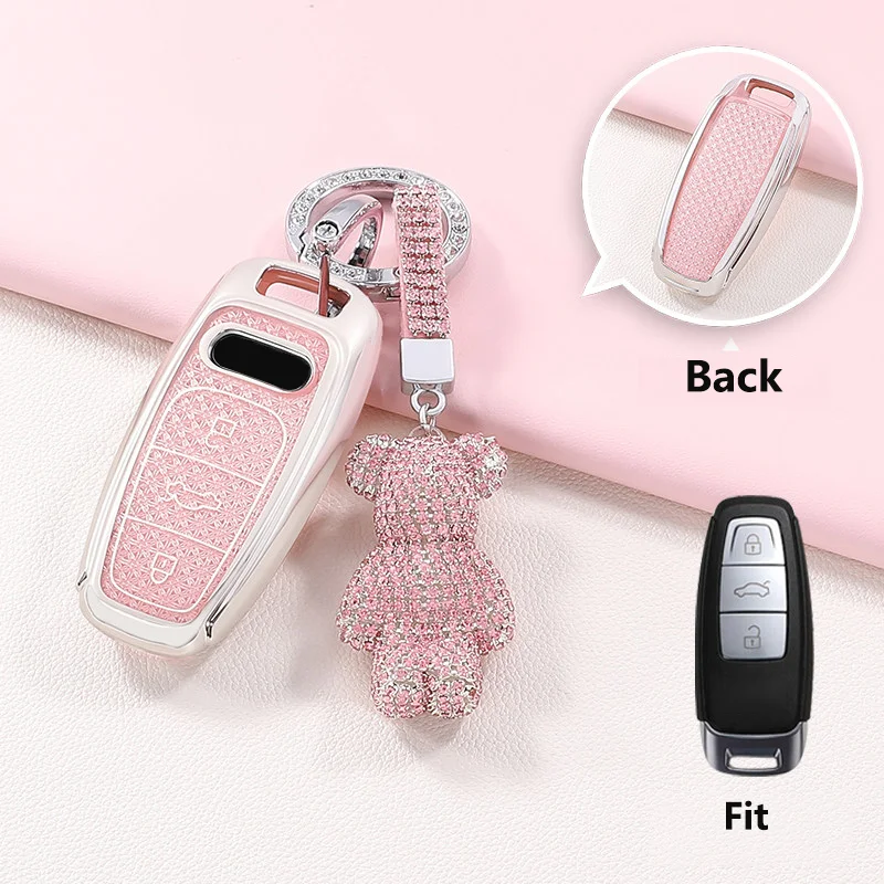 Premium Crystal TPU Key Case – Sleek Protective Key Fob Cover in Transparent Design