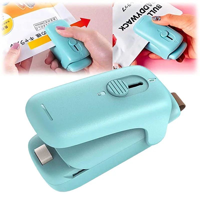 Mini Heat Bag Sealing Machine Bag Sealer Plastic Food Closure Portable Sealer Packing Kitchen Accessories Without Battery