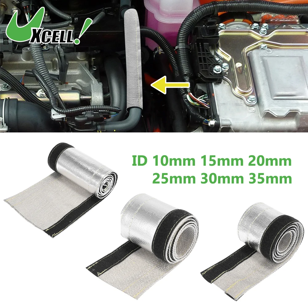 Car Heat Shroud Aluminized Insulated Shield Sleeve Fuel Lines Protection