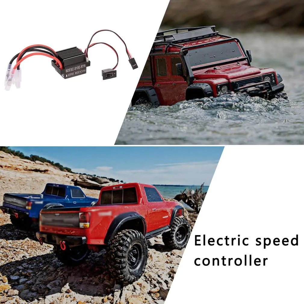 ESC brossé étanche 320A 2-3S pour voiture RC 1:10 et bateau