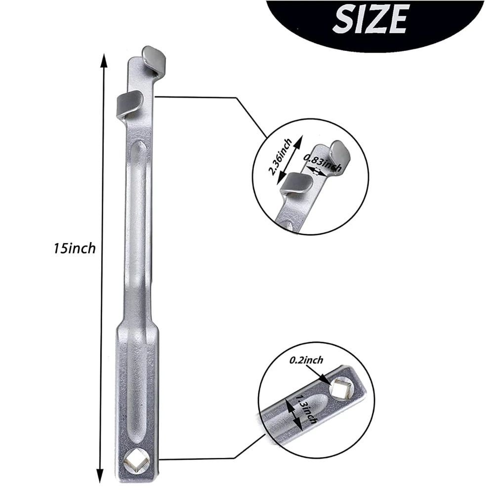 15 Inch Wrench Extender Tool Bar With handle, Torque Adaptor Wrench Extension, U