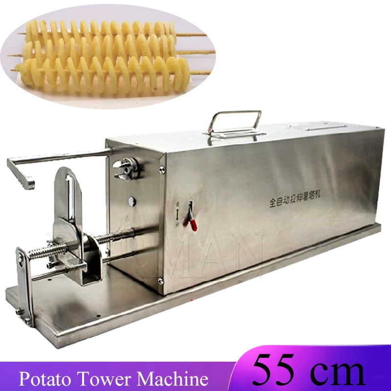 

Automatic Stretching Potato Tower Machine Tornado Cutter Slicer Rotary Maker