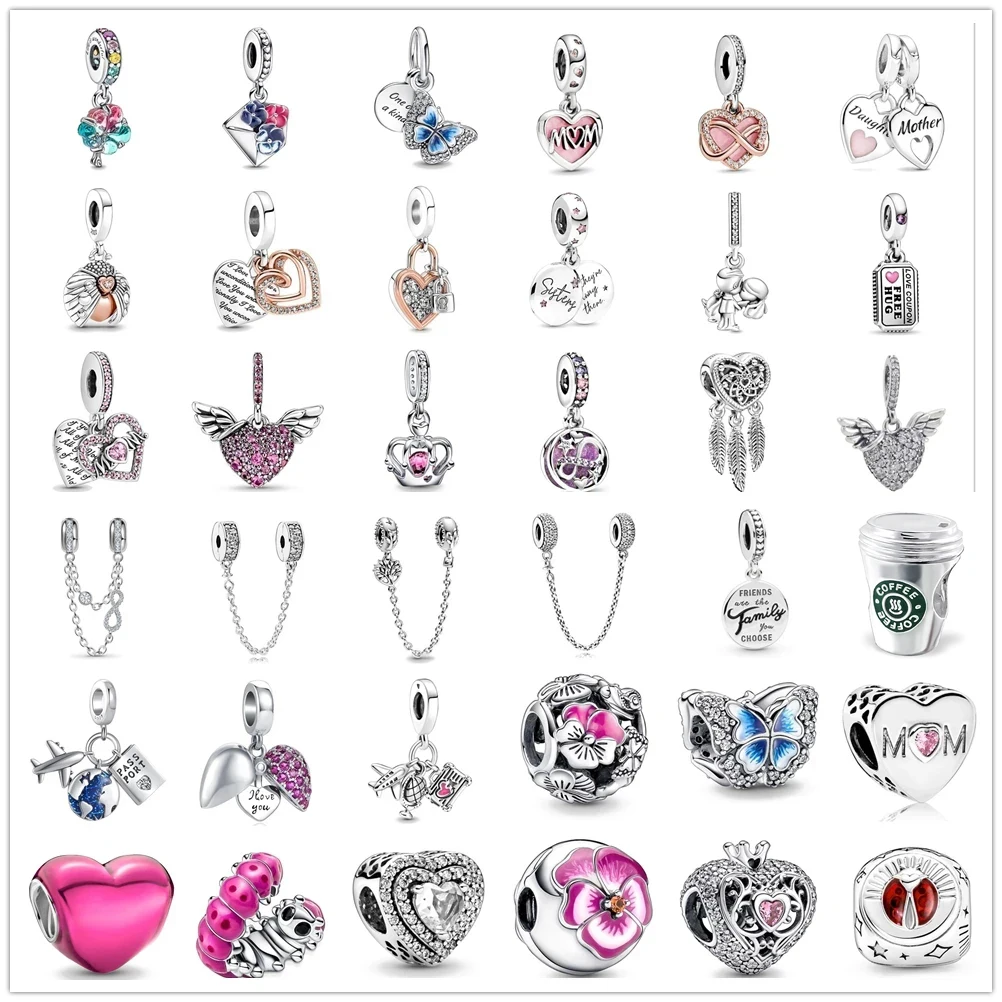 Charm Pendente Cuore Mamma e Figlia Divisibile | Ciondolo | Argento