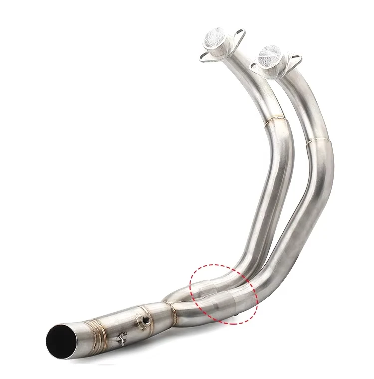Motorcycle Exhaust Front Pipe For Yamaha MT-07 FZ-07 MT07 FZ07 XSR700 2014- Motorcycle Exhaust Front Pipe Muffler System Escape