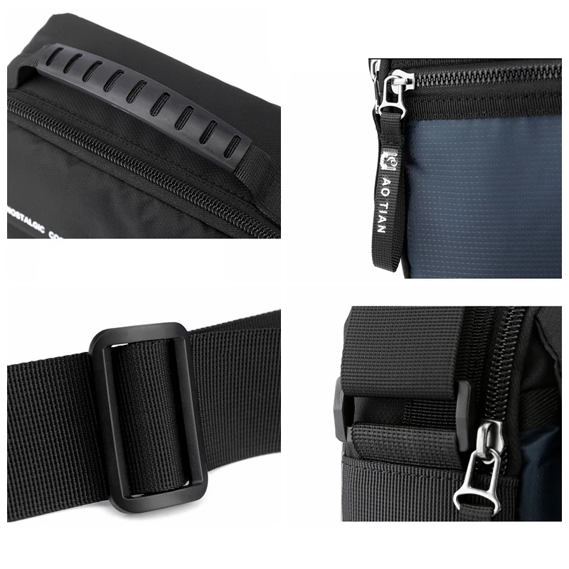 BYMONDY High Quality Oxford Men Handbags Summer Mixed Colors Fashion Male Crossbody Shoulder Bags Short Trip Climbing Tote Bag