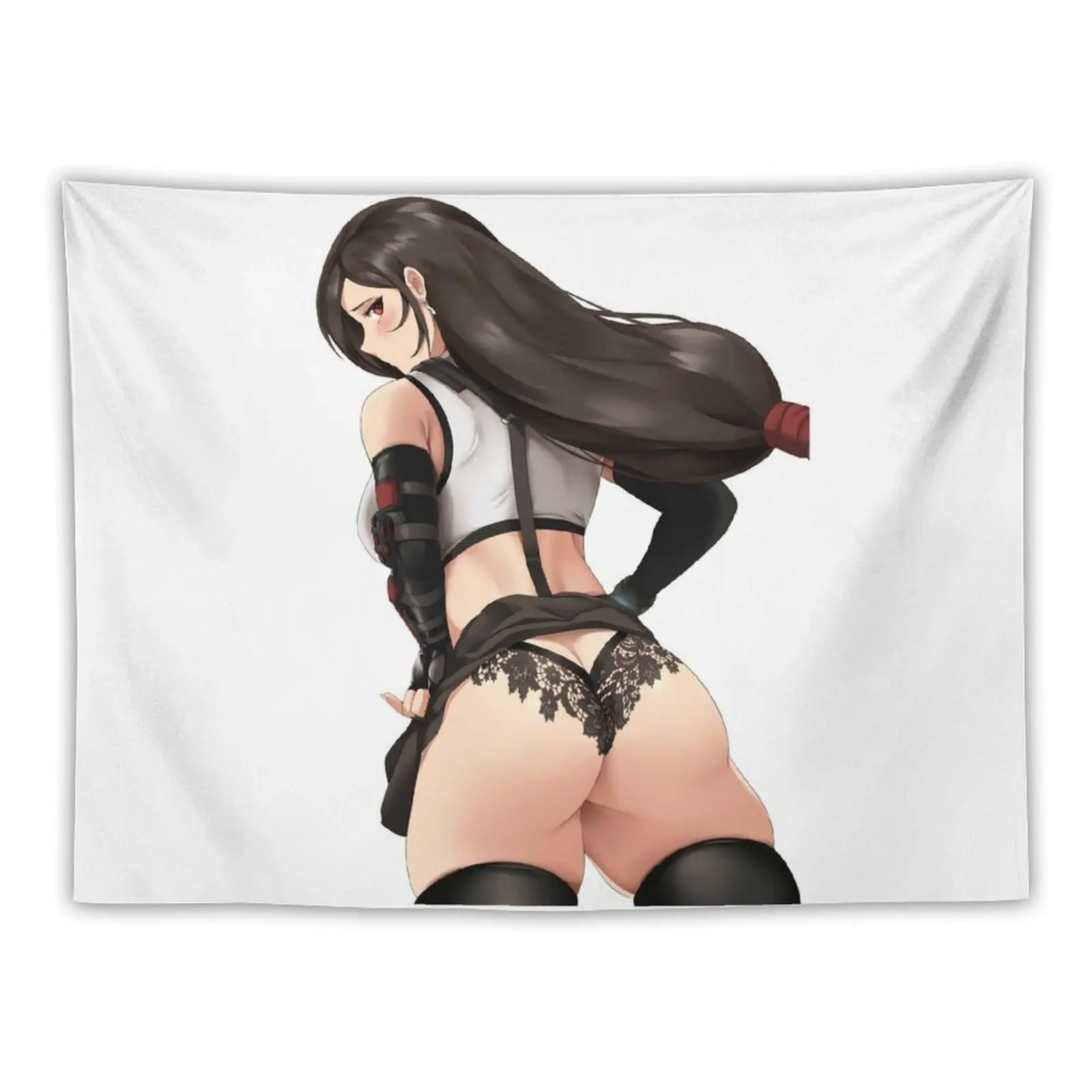 

Hot Tifa Lockhart Anime Girl with Sexy Uniform Tapestry House Decoration Cute Room Decor Tapestry