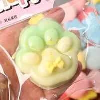 Simulation Cat Paw Squishy Fidget Toy Cute Plush Cat Paw Silicone Slow Rebound Pinch Decompression Toy Stress Release Vent Toy 2
