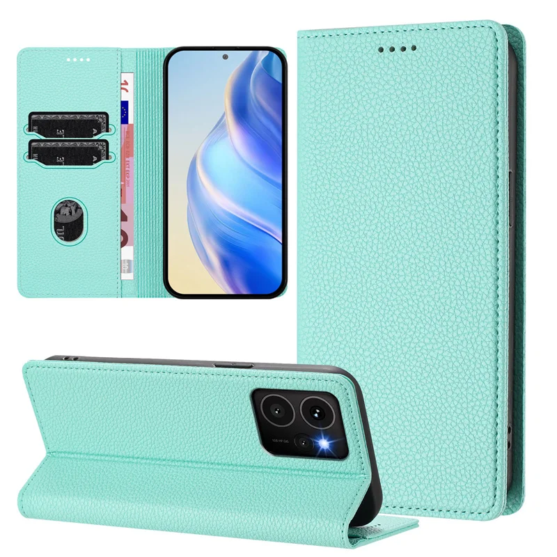 Magnetic Leather Wallet Flip Case - Premium Retro Cover