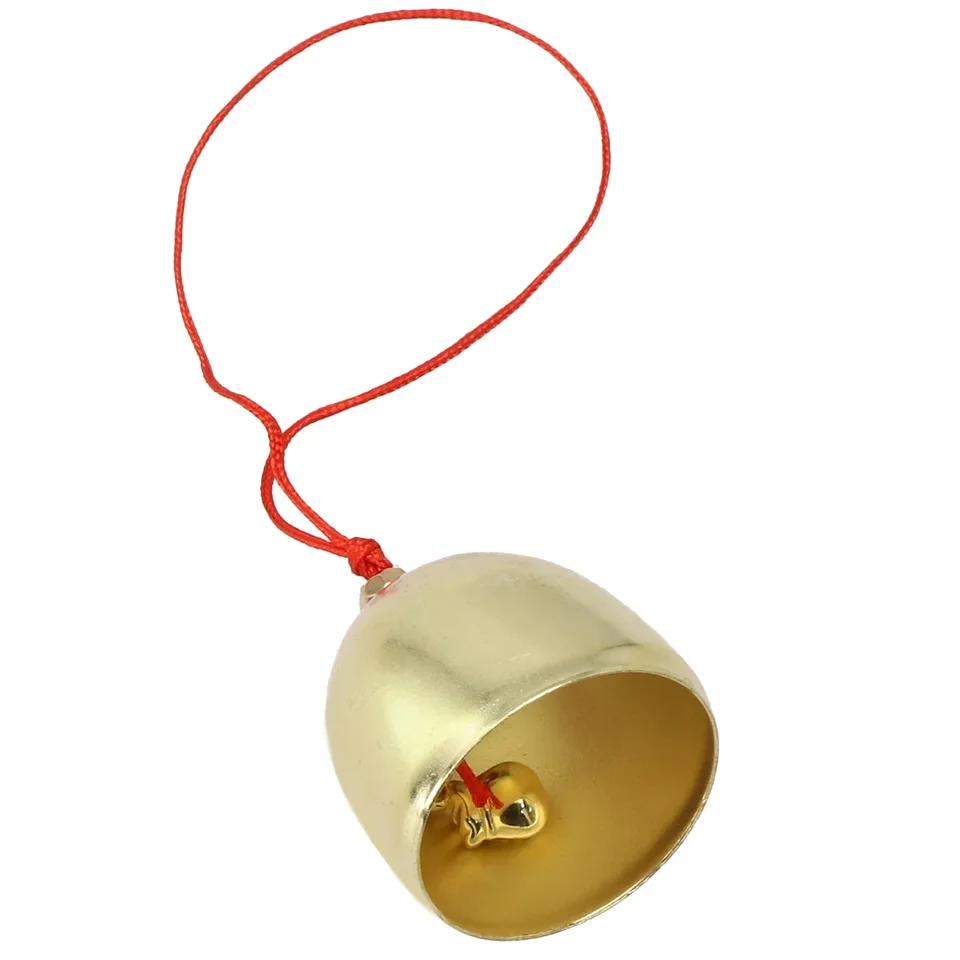 Campanilla De Viento De Metal Dorado - Colgante Decorativo Para Hogar, Ideal Para Cumpleaños, Bodas Y Navidad, Tamaño 2.7x2.9 Cm