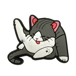 Cute Cartoon Cat PVC Shoe Charm - Fun DIY Accessory for Sandals, Beach Bags, and More (13)
