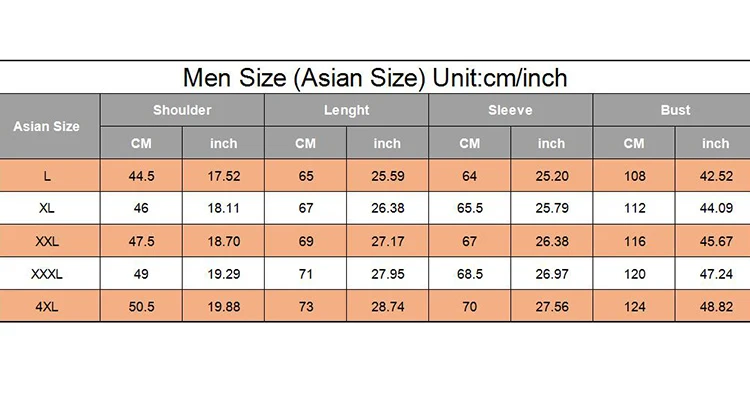 Best Jackets Waterproof Hooded Coats for Men and Women 5XL - Size Chart Best Jackets Waterproof Hooded Coats for Men and Women 5XL - Size Chart