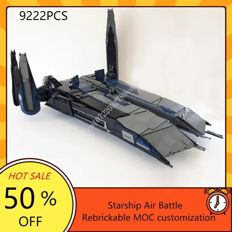 

The Rogue Shadow Space War Weapon MOC SpaceShip Battle Model Building Blocks Architecture DIY Education Assembly Model Toys Gift