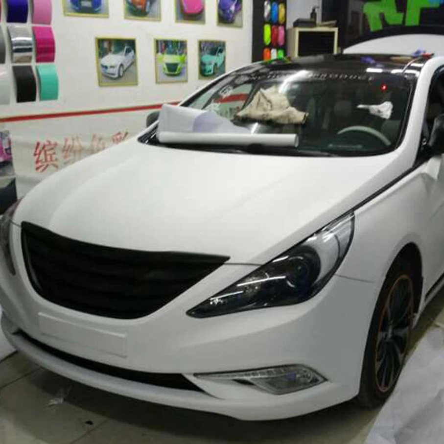 

1.52*30m Self Adhesive Matte white Vinyl Film Car Wrap Matt white sticker Scooter Motorcycle Decal Sticker Matte Car Wrapping