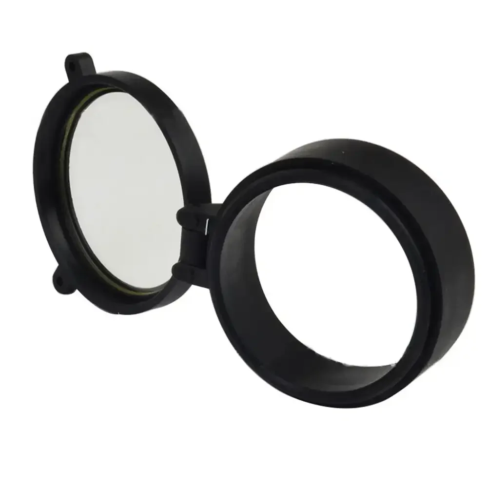 Transparent Airsoft Hunting Rifle Scope Lens Cover Flip Up Quick Spring Protection Cap 30mm-69mm