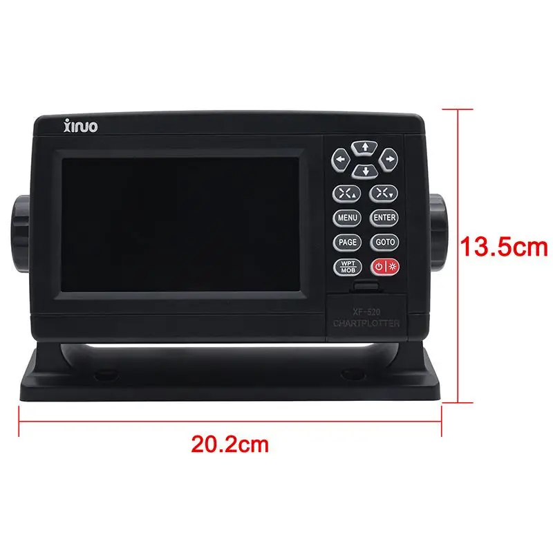 GPS Navigator Xinuo XF-520 5'' Marine Satellite Color LCD Display Dual-Mode Positioning Boat Chart Plotter GPS Navigation Marine GPS Navigator