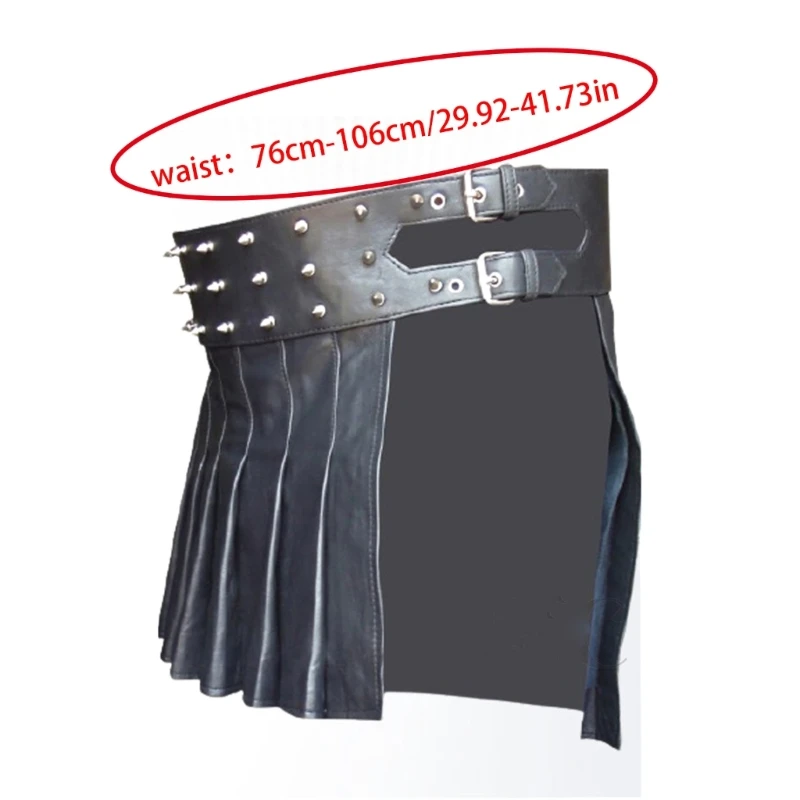 

Мужская римская гладиаторская юбка-килт, доспехи, юбка из искусственной кожи, костюм для косплея на Хэллоуин